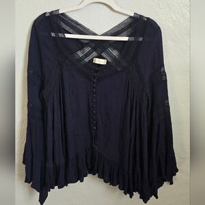 Altar'd State Navy Boho Top